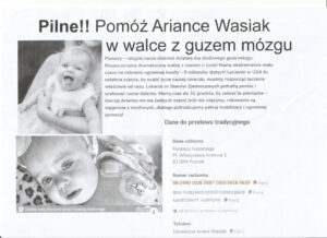 Read more about the article Zbiórka na leczenie małej Arianki TRWA!!!!
