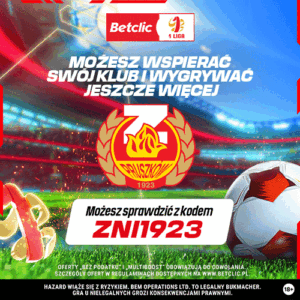Read more about the article Zagraj dla Znicza – wspieraj klub razem z Betclic!
